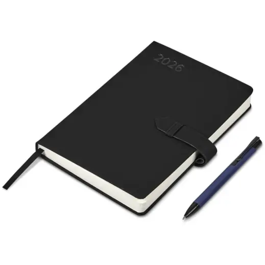 Altitude Enterprise A5 2026 Diary & Zeta Pen Set Navy